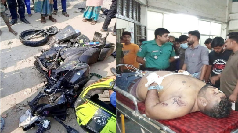 পঞ্চগড়ের বোদায় মোটরসাইকেল ও ট্রাকের সংঘর্ষে আহত দুই নিহত এক