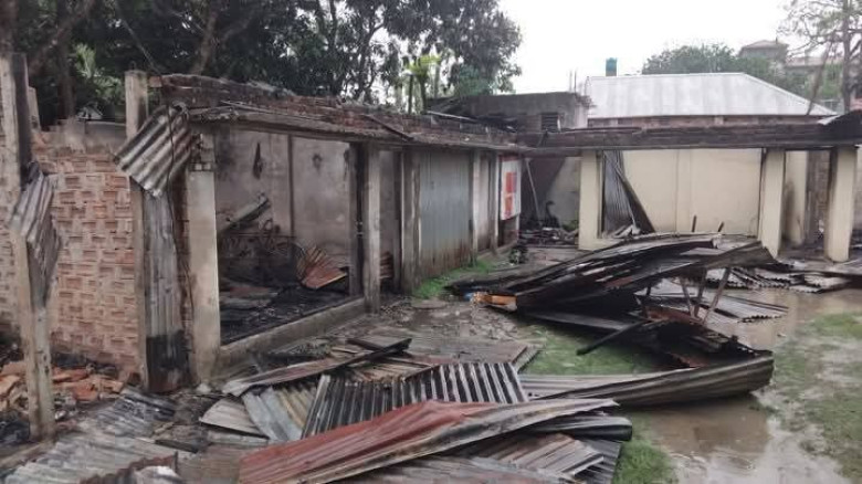 নরসিংদীর শিবপুর ও মনোহরদীতে ভয়াবহ অগ্নিকান্ড