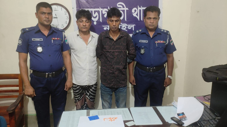 নড়াইলের নড়াগাতী থানার  ওসি আশিকুর রহমানের সফল অভিযানে পঞ্চ