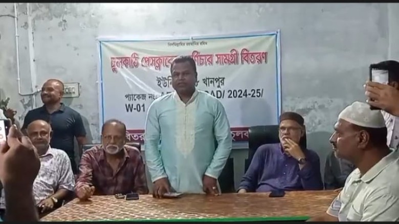 চুলকাটি প্রেসক্লাবের সাংবাদিকদের সাথে এম এ সালামের সৌজন্যে স
