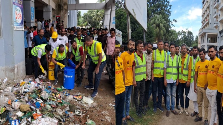 ভোলায় স্বেচ্ছাসেবক দলের প্রতিষ্ঠাবার্ষিকীতে সেবামূলক কর্মসূচ