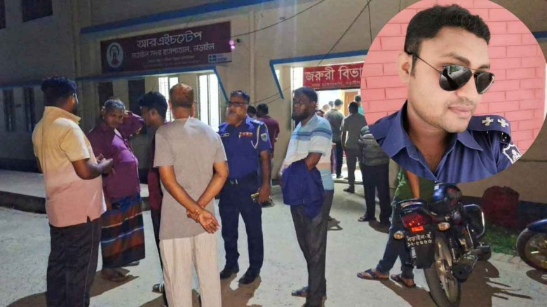 নড়াইল-যশোর মহাসড়কে বাঁশবোঝাই ট্রাকে বাসের ধাক্কা, প্রাণ গেল 