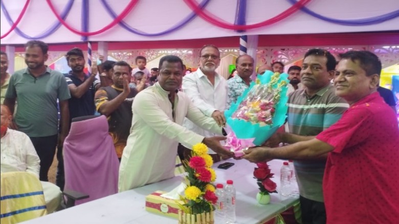 বাগেরহাটের চুলকাটি বনিকপাড়া শারদীয় দূর্গা পূজার শুভ উদ্বোধন 