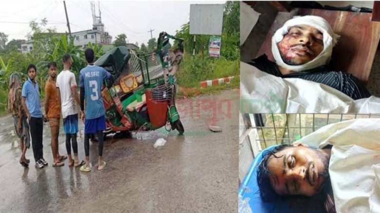 কালীগঞ্জে ড্রাম ট্রাকের চাপায় সিএনজির ২ যাত্রী নিহত   আহত ৩
