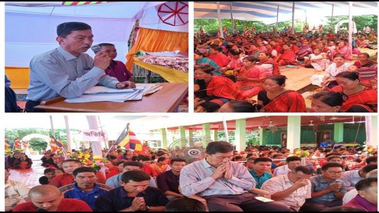 নানিয়াচরে গোলসাছড়ি জনবল বন বিহারে দানোত্তম কঠিন চীবর দান: 