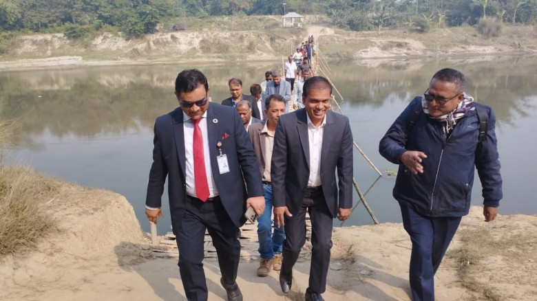 কাহারোলে ১৫ গ্রামের স্বপ্নের সেতুর জন্য ভূমি অধিগ্রহণে যুগ্ম