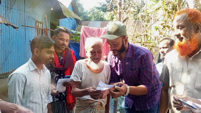 চান্দ্রা ইউনিয়নের ৩ নং ওয়ার্ডে ধানের শীষের ভোট চেয়ে গণসংযো