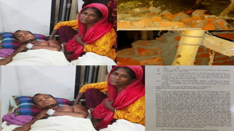 চাঁদপুর সদরের বাগাদীতে সম্পত্তিগত বিরোধে বসতবাড়িতে হামলা, ন